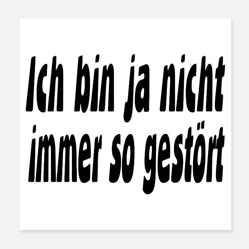 Gestört Poster 20x20 cm