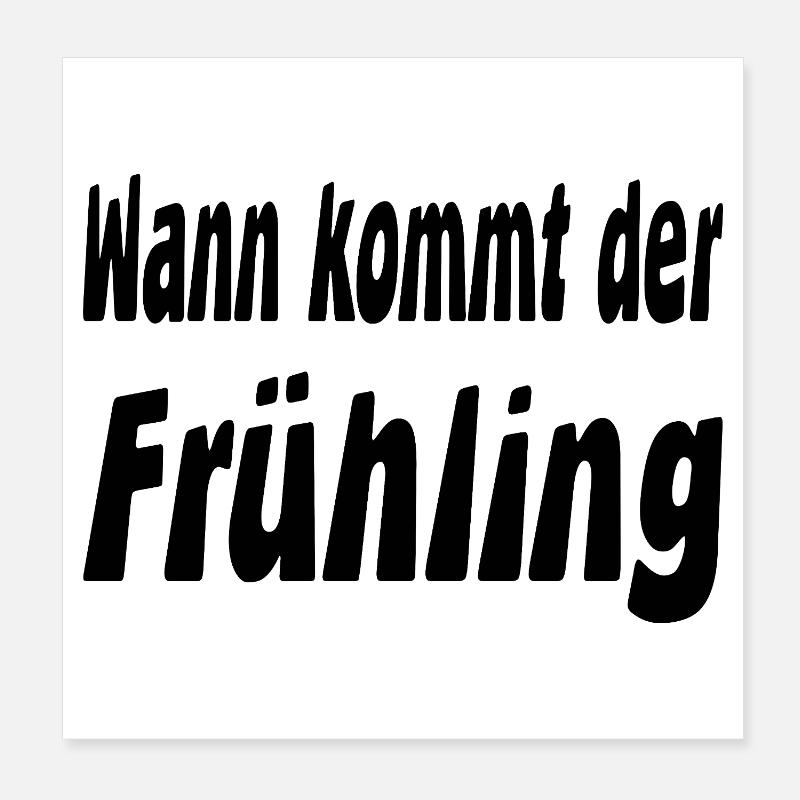 Frühling Poster 20x20 cm
