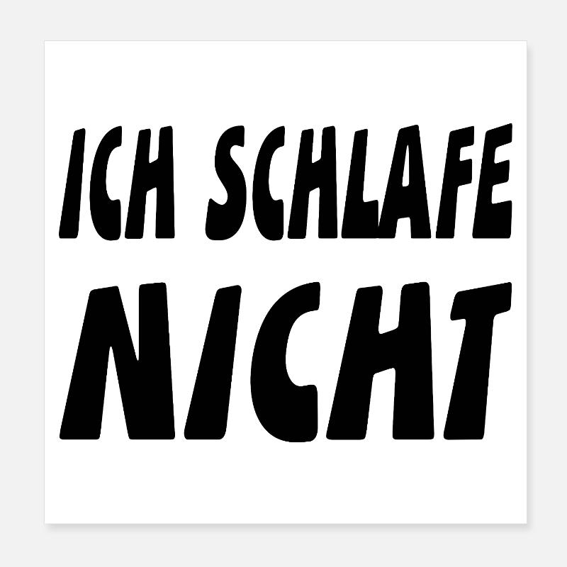 Dormir Poster 20 x 20 cm