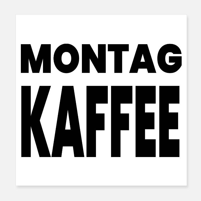 Kaffee Poster 20x20 cm