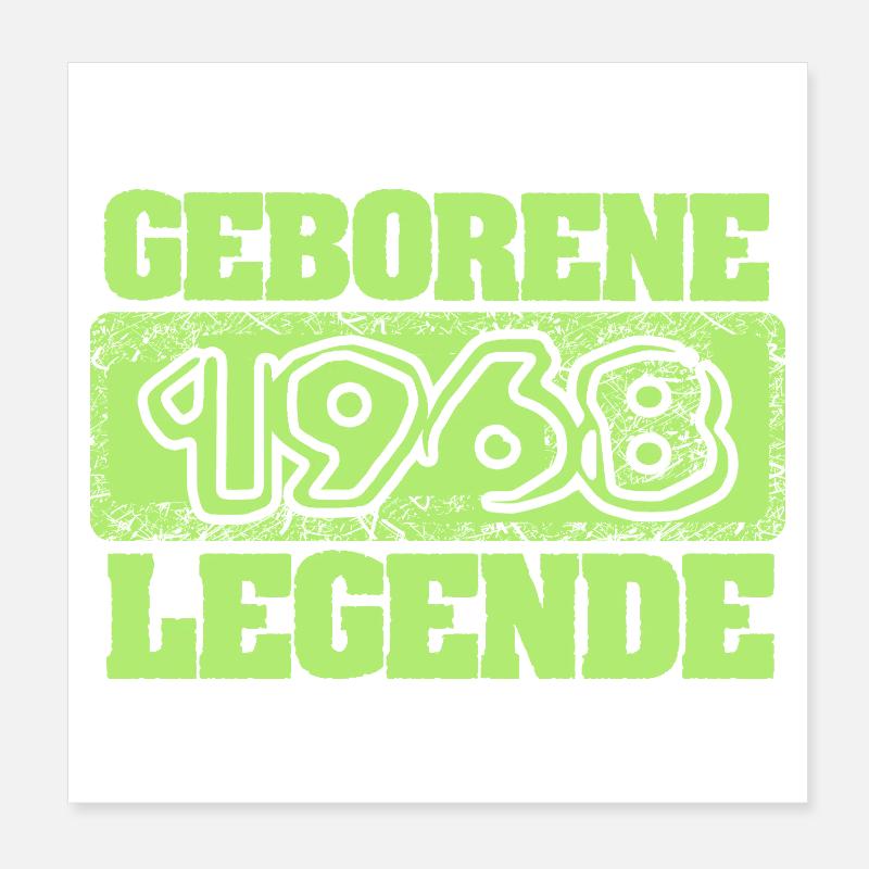 1968 Poster 20x20 cm