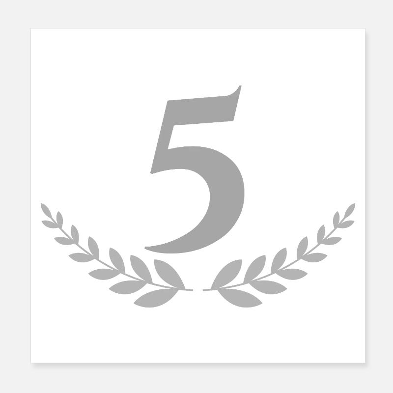 5 Poster 20x20 cm