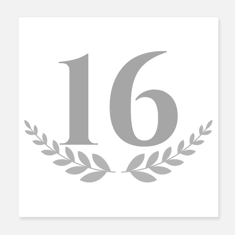 16 Poster 20 x 20 cm