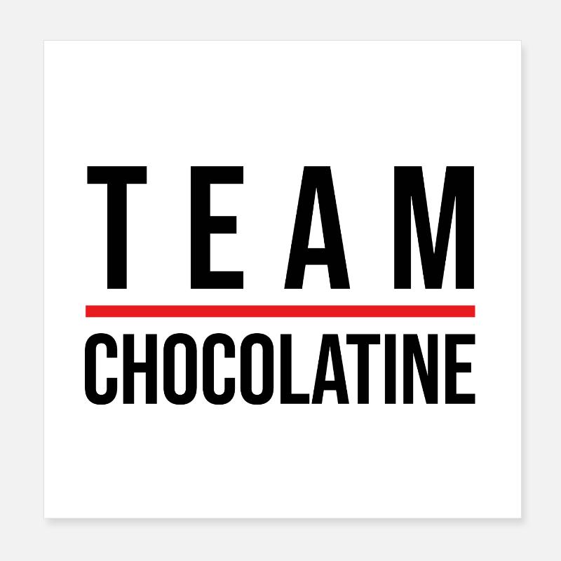 Team chocolatine Poster 20 x 20 cm