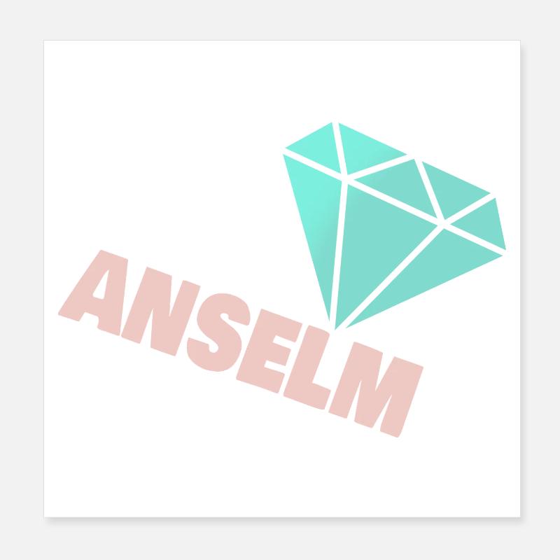 Diamant Anselm Poster 20 x 20 cm