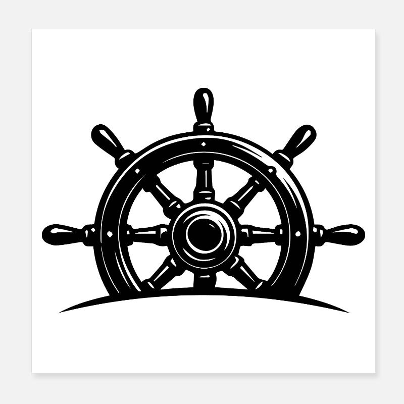 Steering wheel Poster 8" x 8" (20x20 cm)
