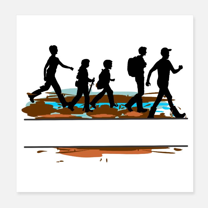 Wadlopers Group Custom – Schlammabenteuer Poster 20x20 cm