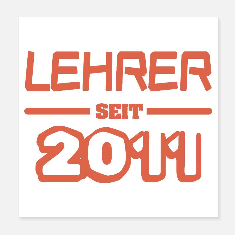 Lehrer 2011 Poster 20x20 cm