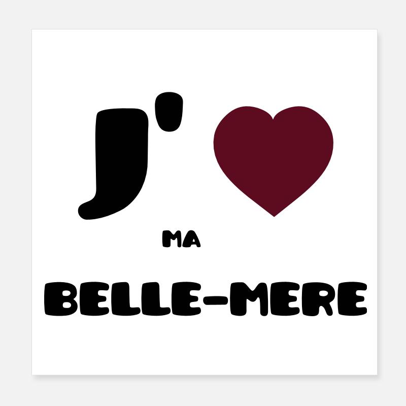 Ich liebe meine Mutter (V) Poster 20x20 cm