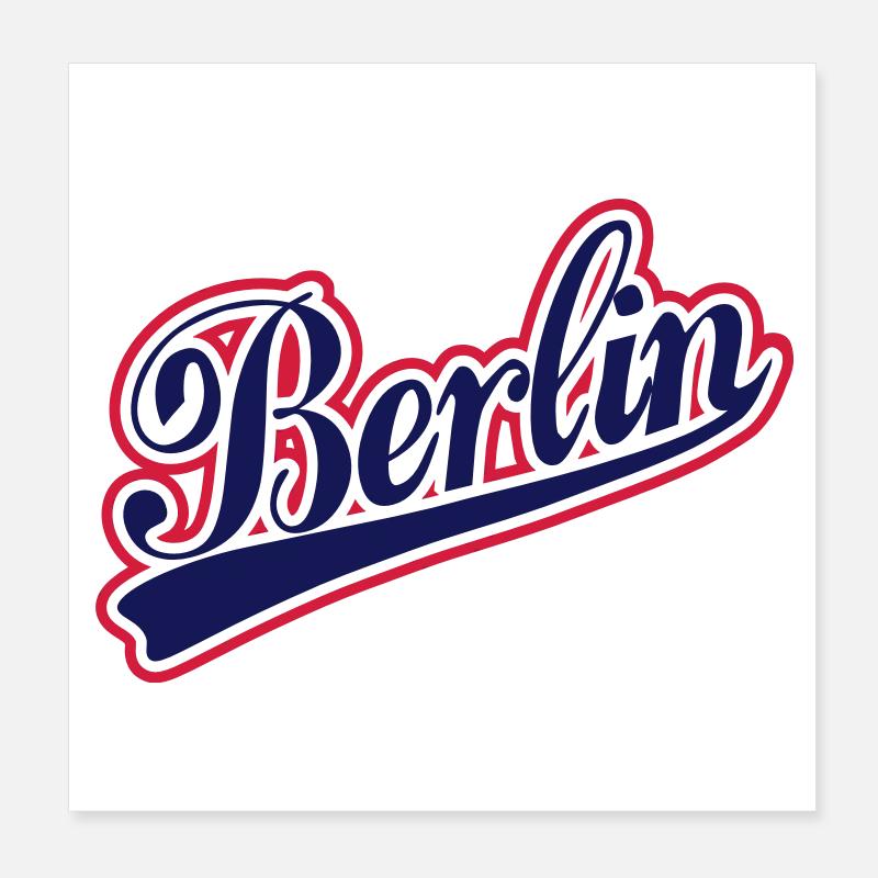 Berlin Poster 8" x 8" (20x20 cm)