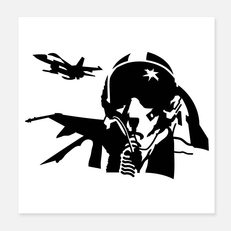 pilot_2 Poster 20 x 20 cm