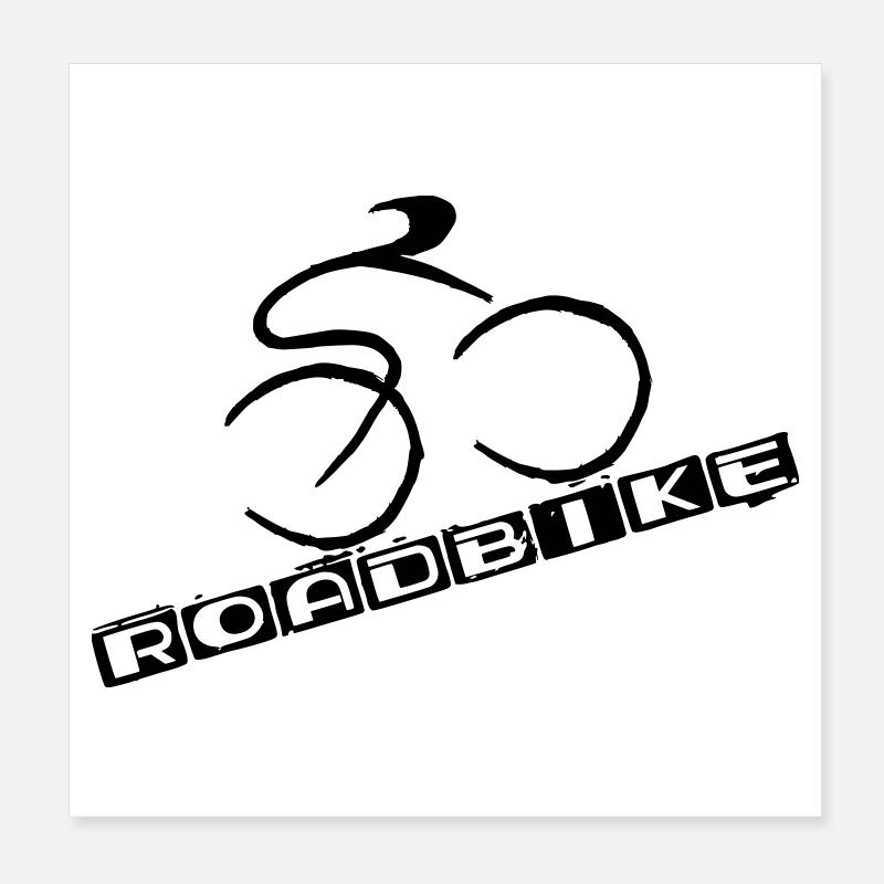 Cycling Poster 20x20 cm