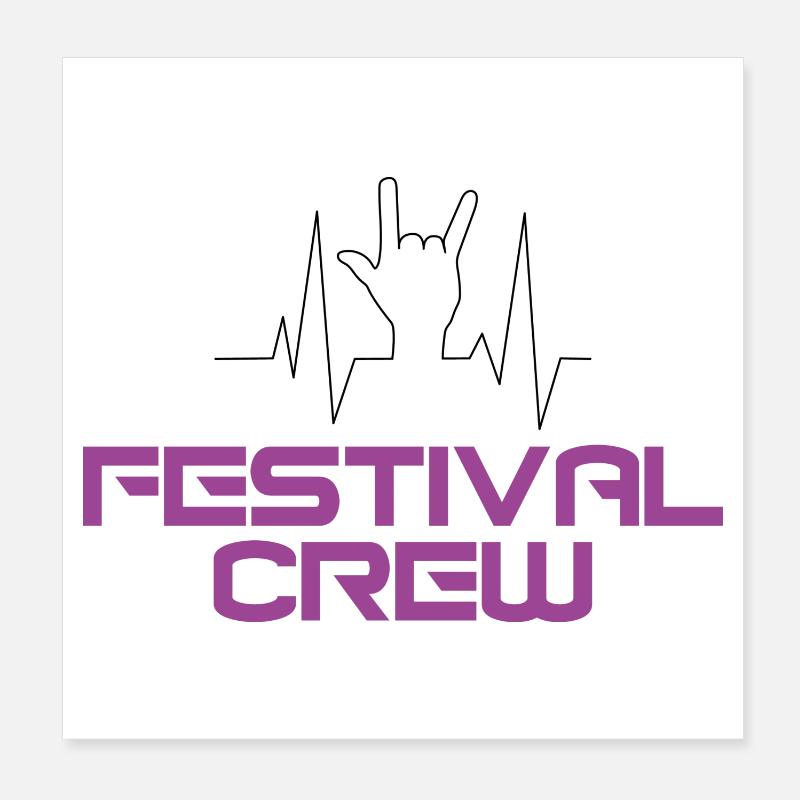 Festival Crew Poster 20x20 cm
