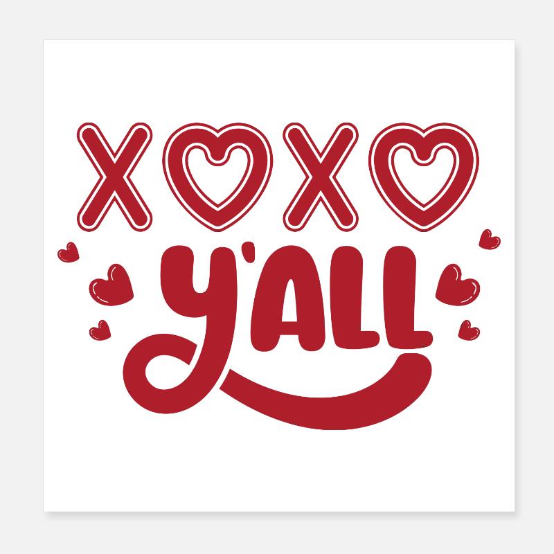 Love and Joy Heart Pattern Design Poster 8" x 8" (20x20 cm)