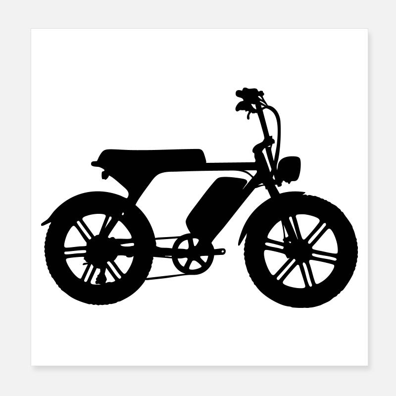 Fatbike Poster 20x20 cm