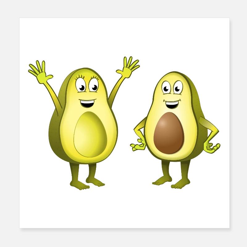 Image de deux avocats joyeux Poster 20 x 20 cm