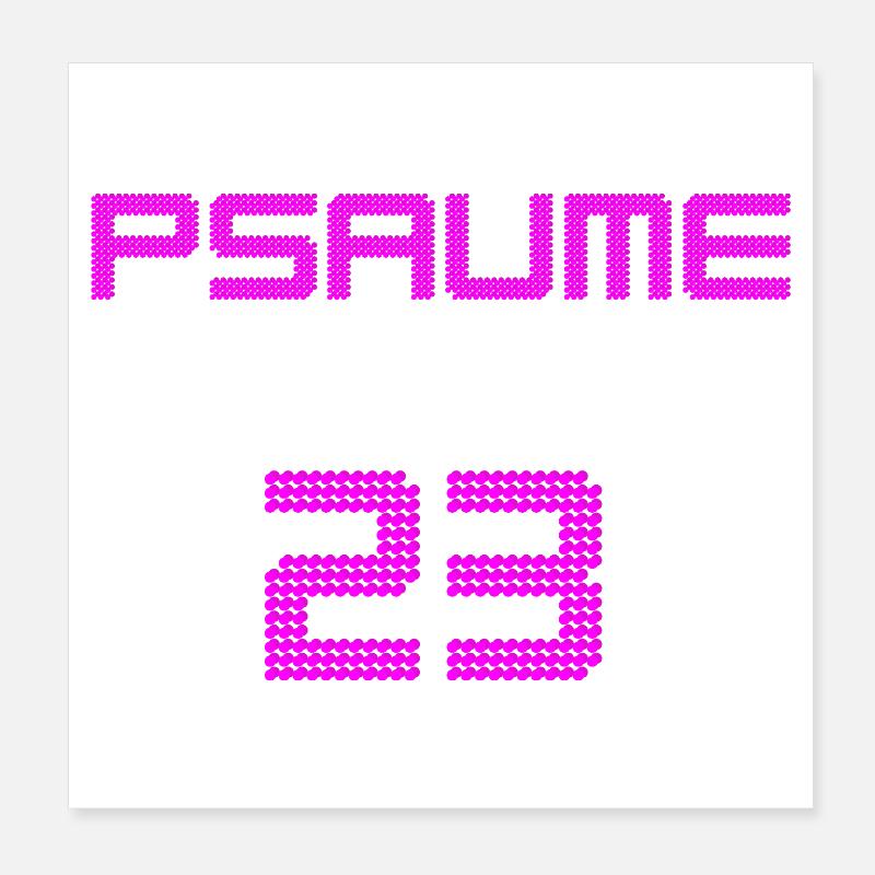 Design Digital Numérique PSAUME 23 Poster 20 x 20 cm