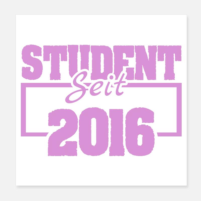 seit 2016 Poster 20x20 cm