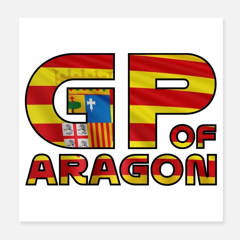aragon_gp - Poster 20 x 20 cm - blanc
