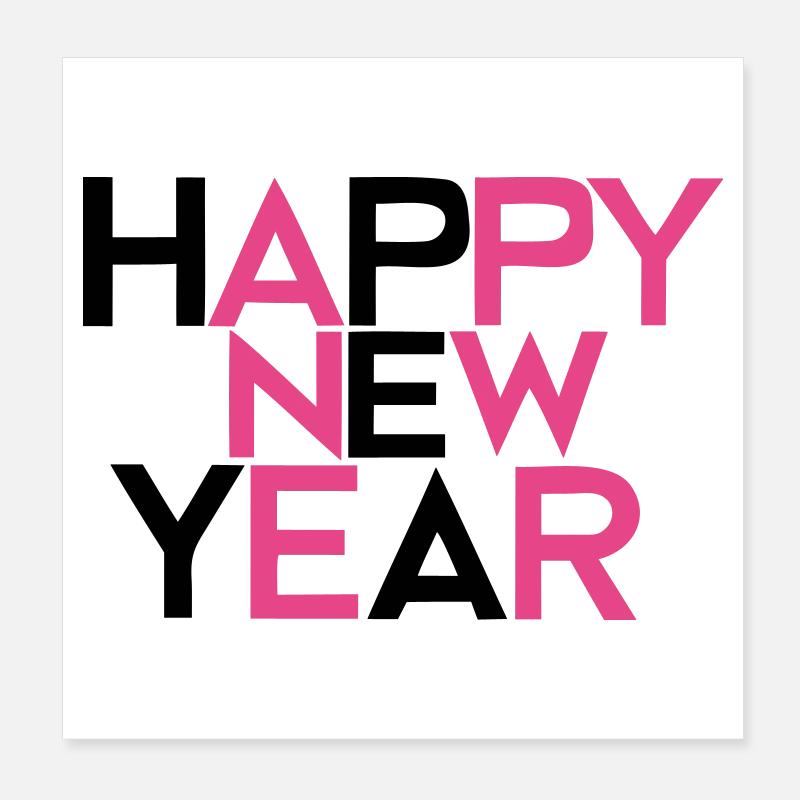 Happy New Year #2 Poster 20x20 cm