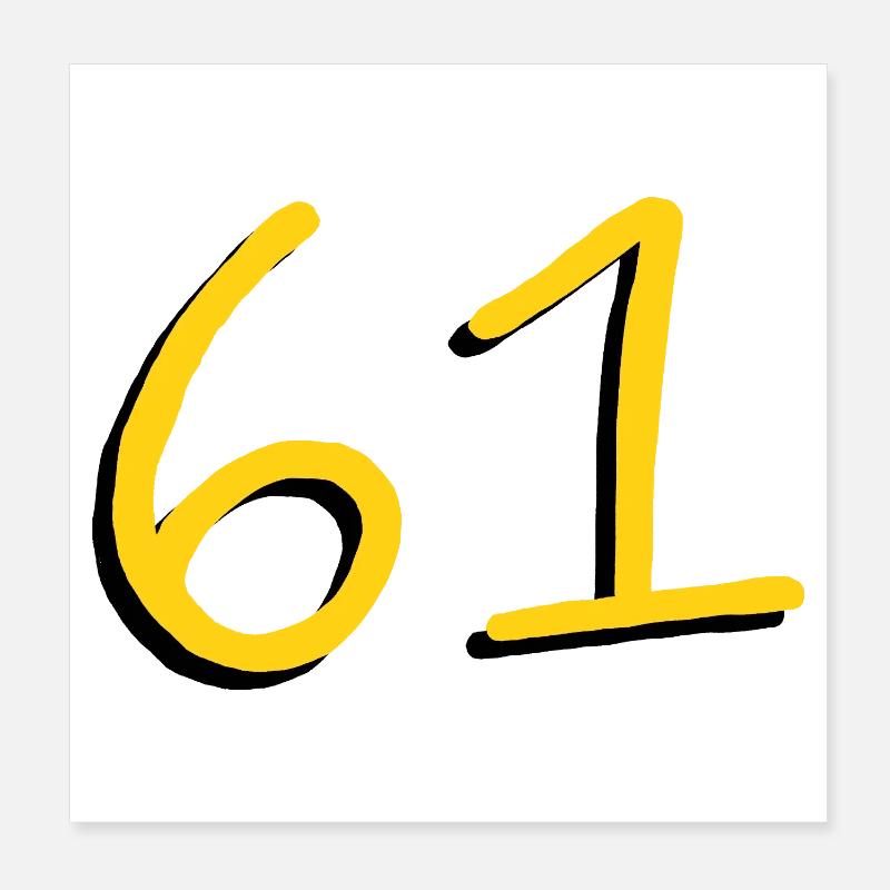 61 Poster 20 x 20 cm