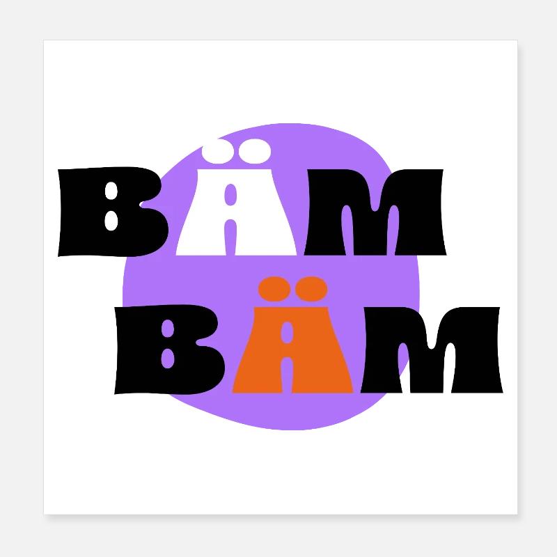 BÄM, BÄM Poster 20x20 cm