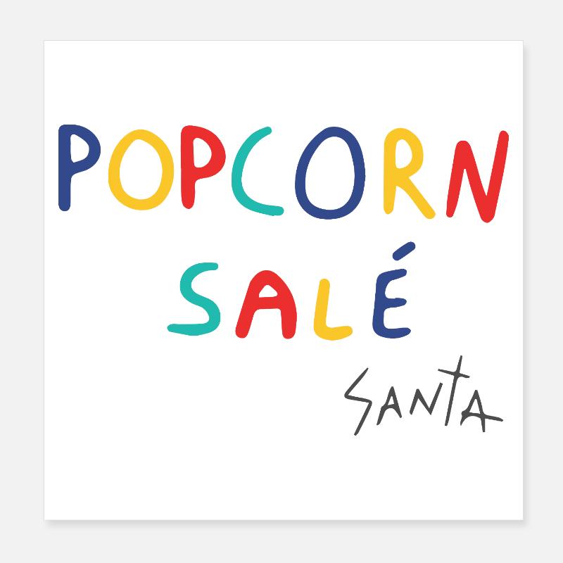 Gesalzenes Popcorn Poster 20x20 cm