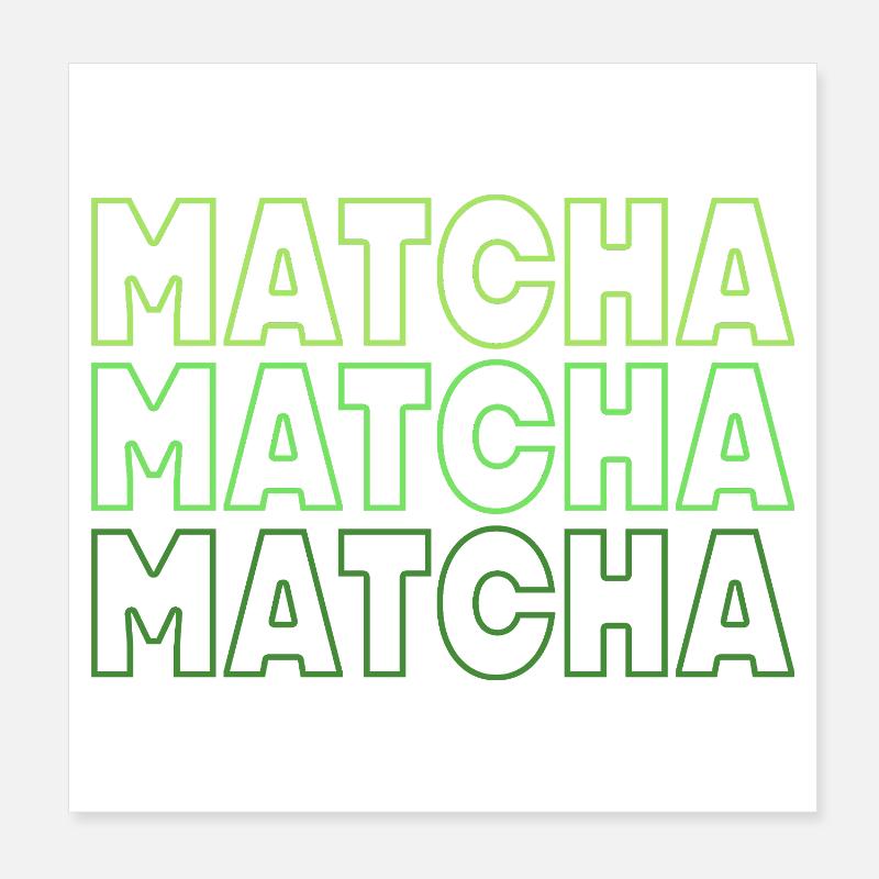 Matcha Poster 20x20 cm