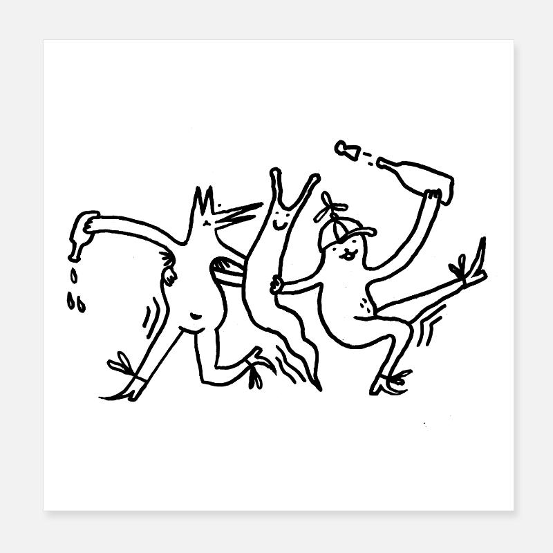 Vendredi Poster 20 x 20 cm