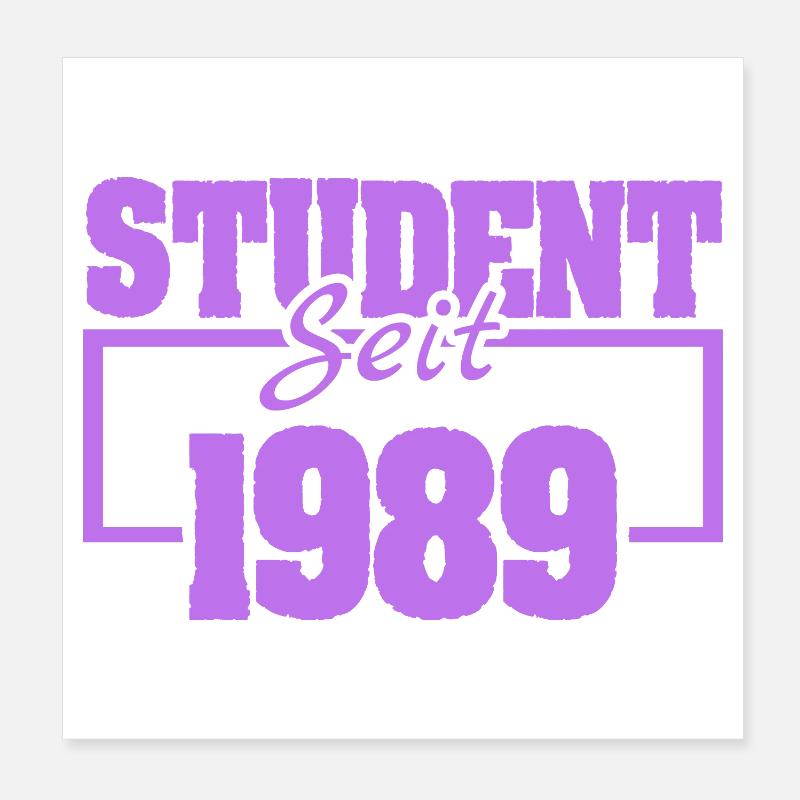 Student 1989 Poster 8" x 8" (20x20 cm)