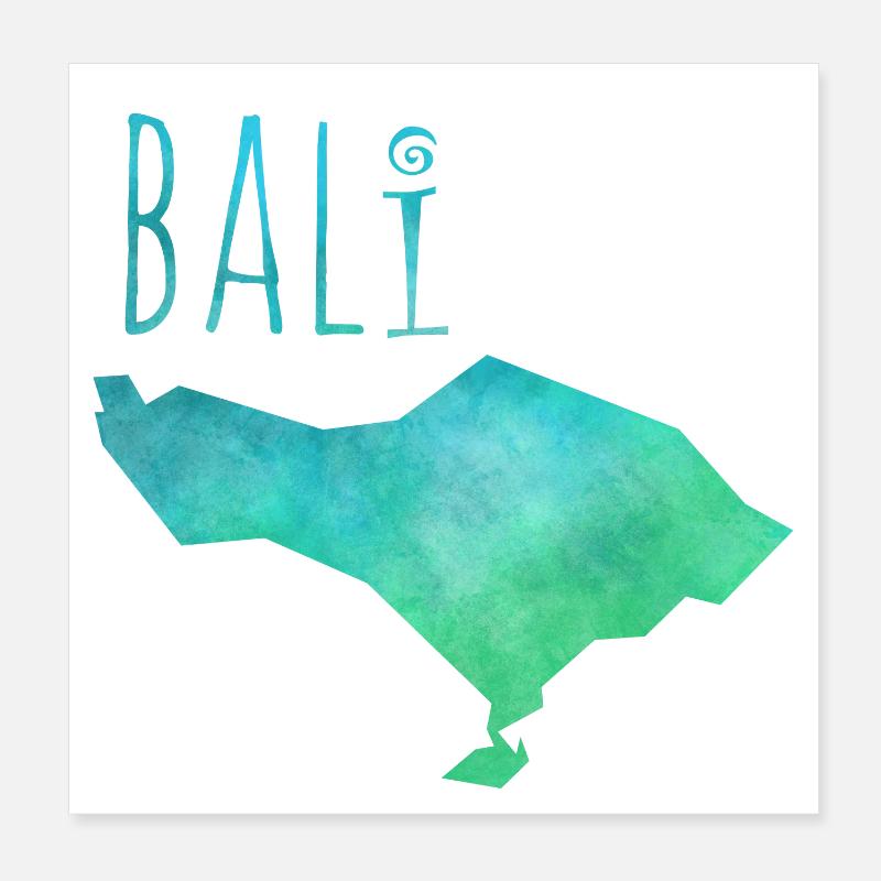 bali Poster 20 x 20 cm