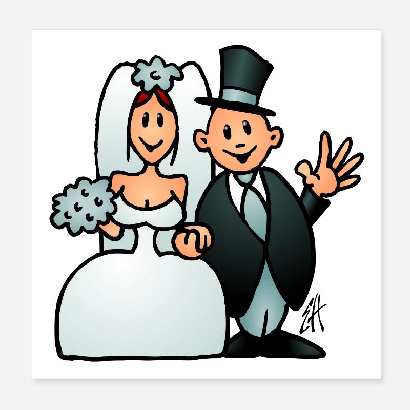 Mariage Poster 20 x 20 cm