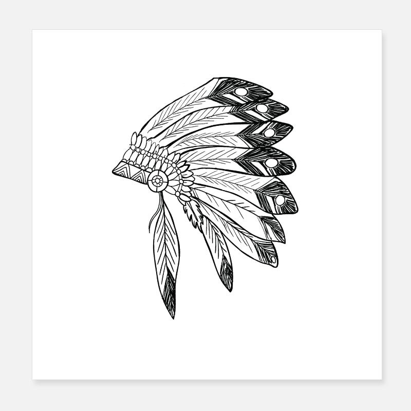 Apache Poster 8" x 8" (20x20 cm)