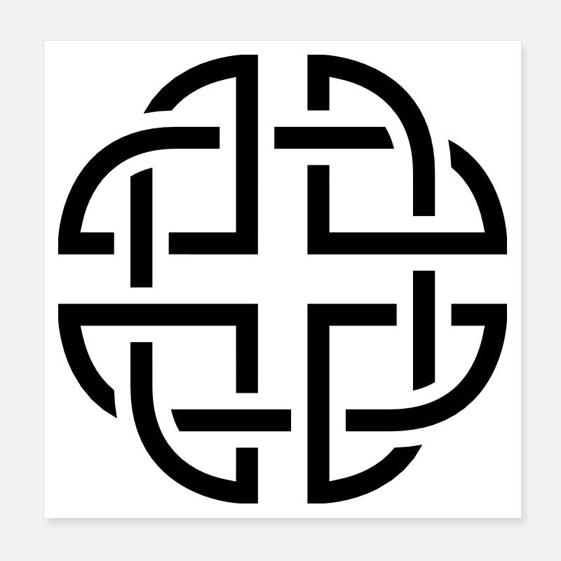 Celtic Knot Poster 20x20 cm