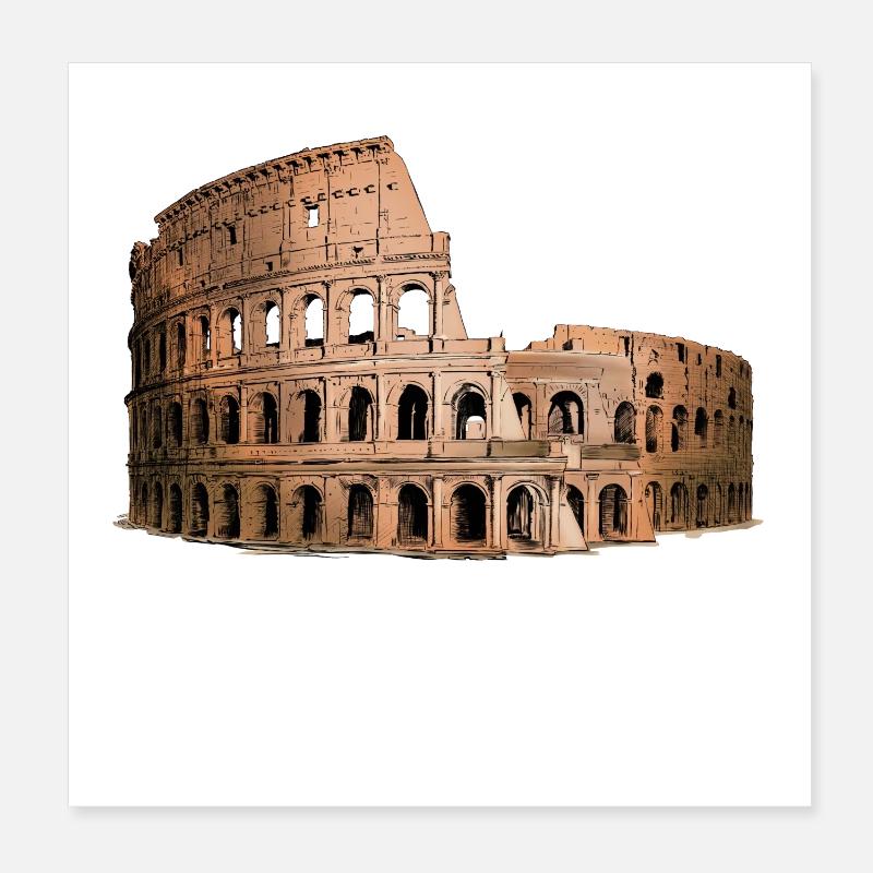 Colosseum Poster 20 x 20 cm