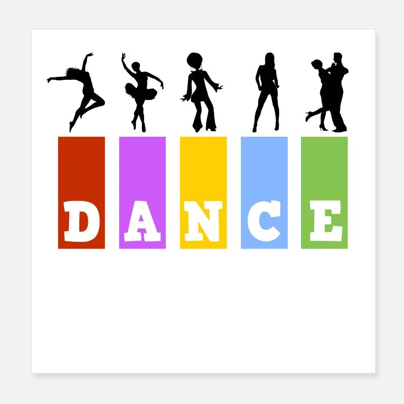 danse Poster 20 x 20 cm