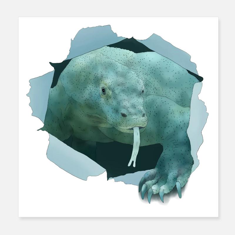 Komodowaran Poster 20x20 cm
