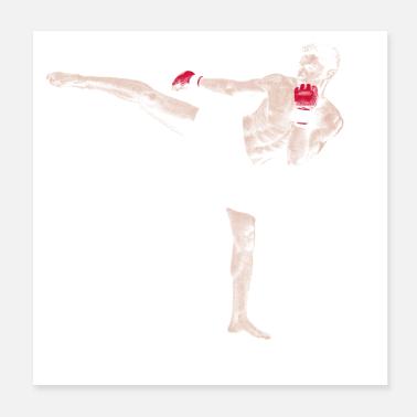 Kickboxer Poster 20x20 cm