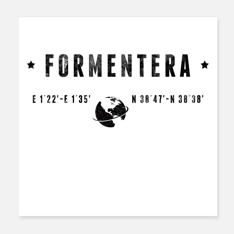 Formentera Poster 8" x 8" (20x20 cm)