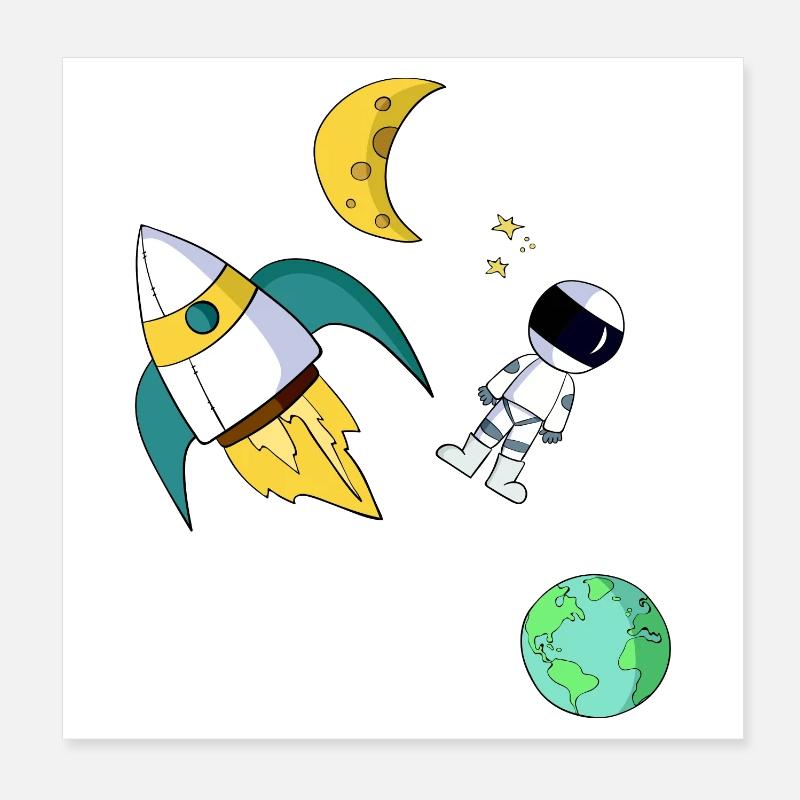 space Poster 8" x 8" (20x20 cm)