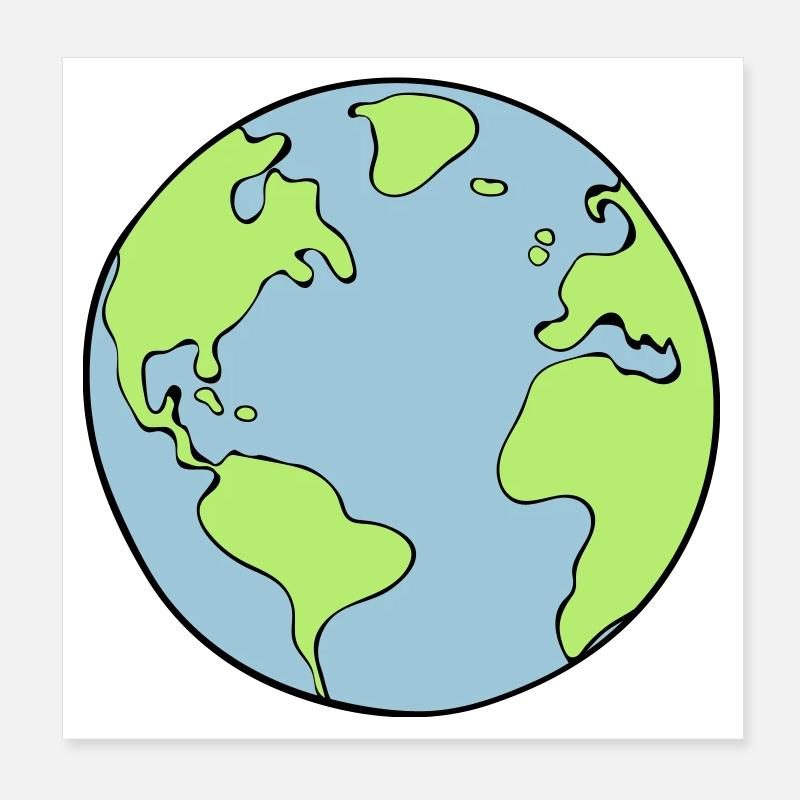 terre Poster 20 x 20 cm