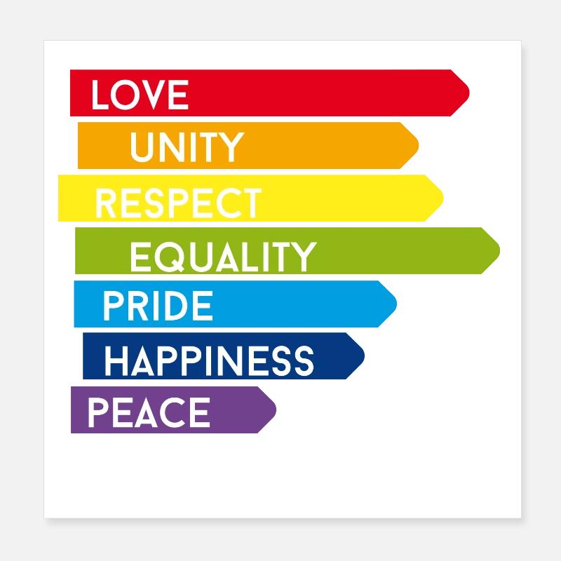 gay pride csd Regenbogen homo Parade stolz ehe lol Poster 20x20 cm