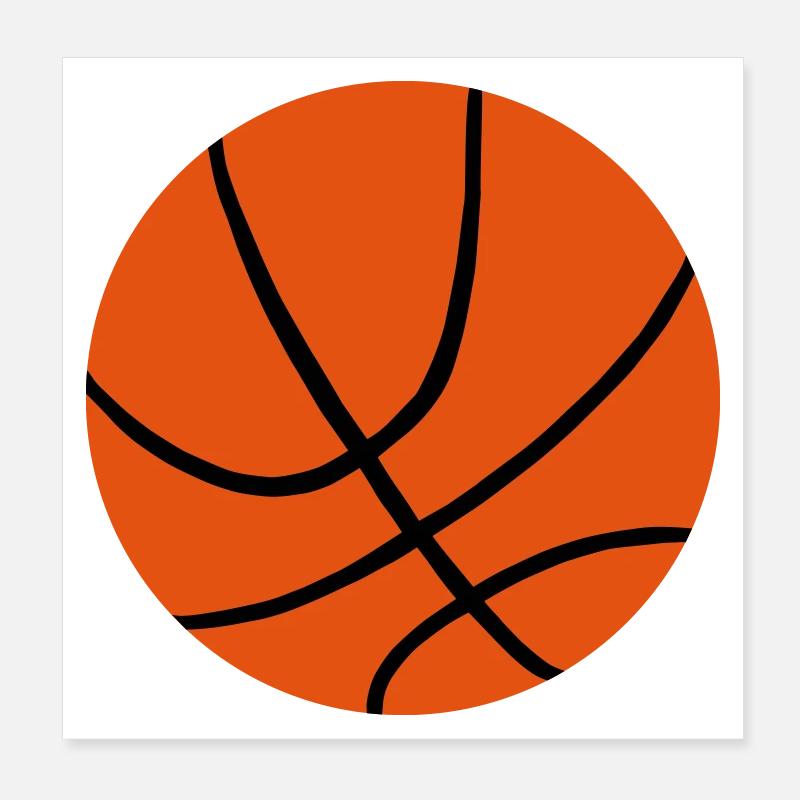 Ein Basketball Poster 20x20 cm