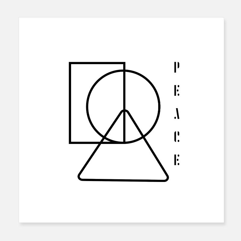 peace, peace, peace movement Poster 8" x 8" (20x20 cm)