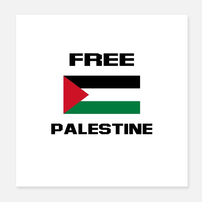 FREE PALESTINE Poster 20 x 20 cm