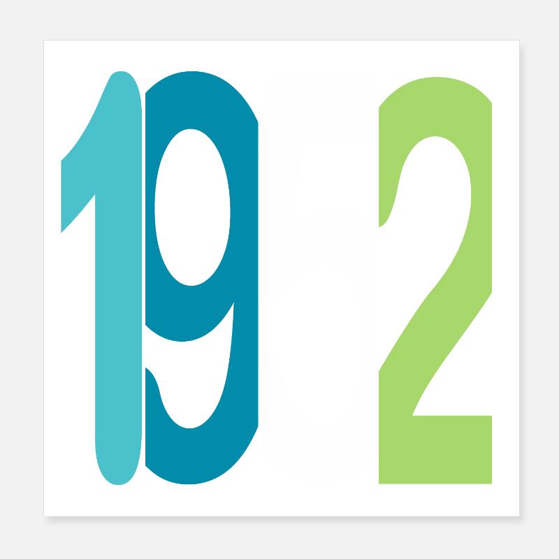 Established 1952 Poster 20x20 cm