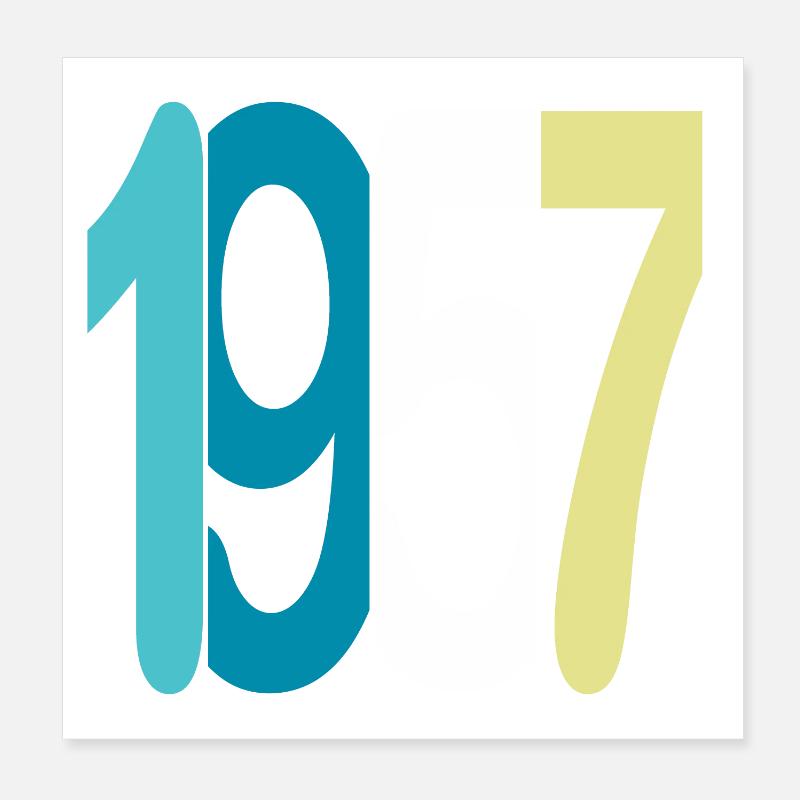 Established 1957 Poster 20x20 cm