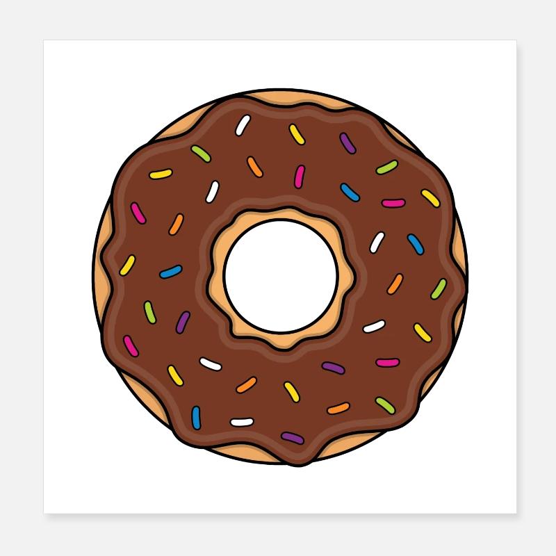 Beignet Poster 20 x 20 cm
