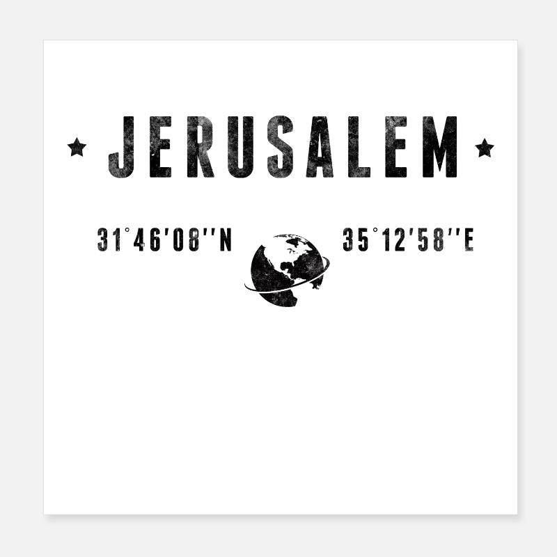 Jérusalem Poster 20x20 cm