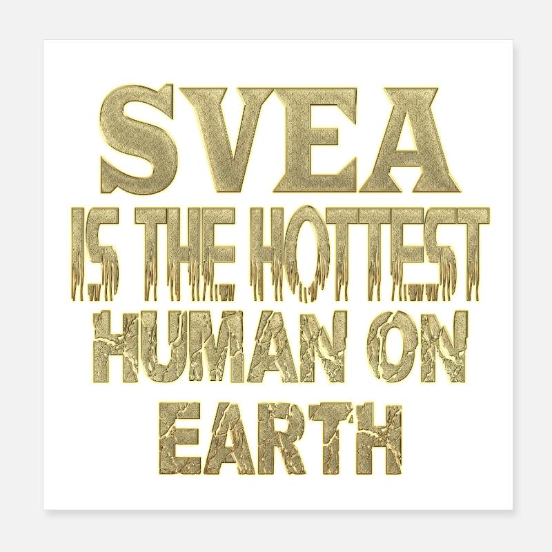 Svea - Poster 8" x 8" (20x20 cm) - white